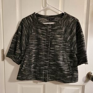 Banana Republic Knit Zip-Up Crop Sweater